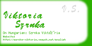 viktoria szrnka business card